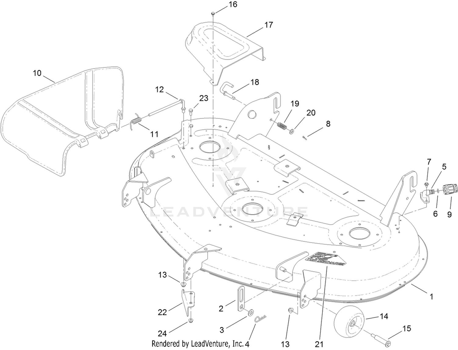 50 Inch Deck Assembly