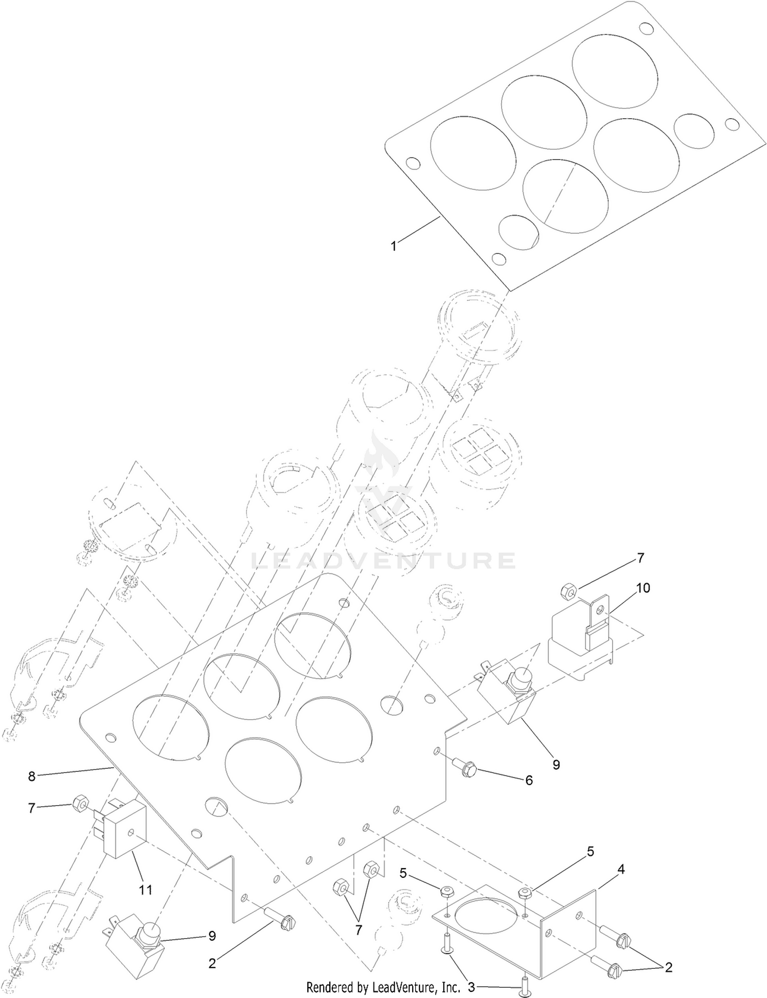 Instrument Board Service Assembly No. 132-1320