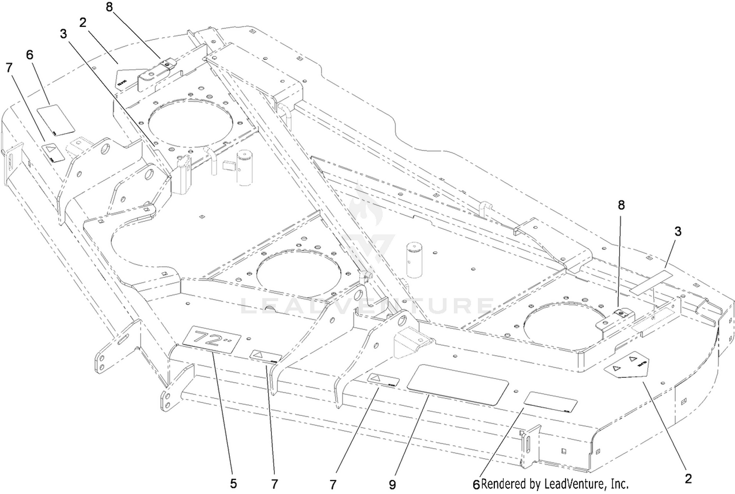 Deck Decal Assembly No. 108-9903