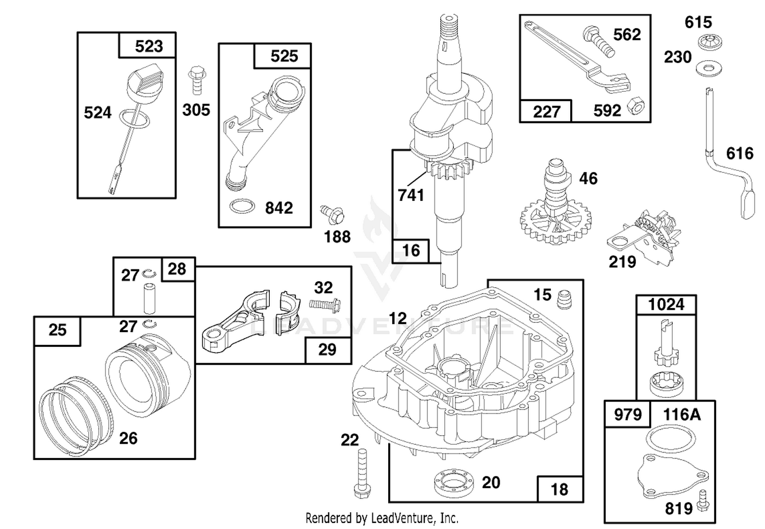 Engine Gts 150 (model No. 20465 Only) 2