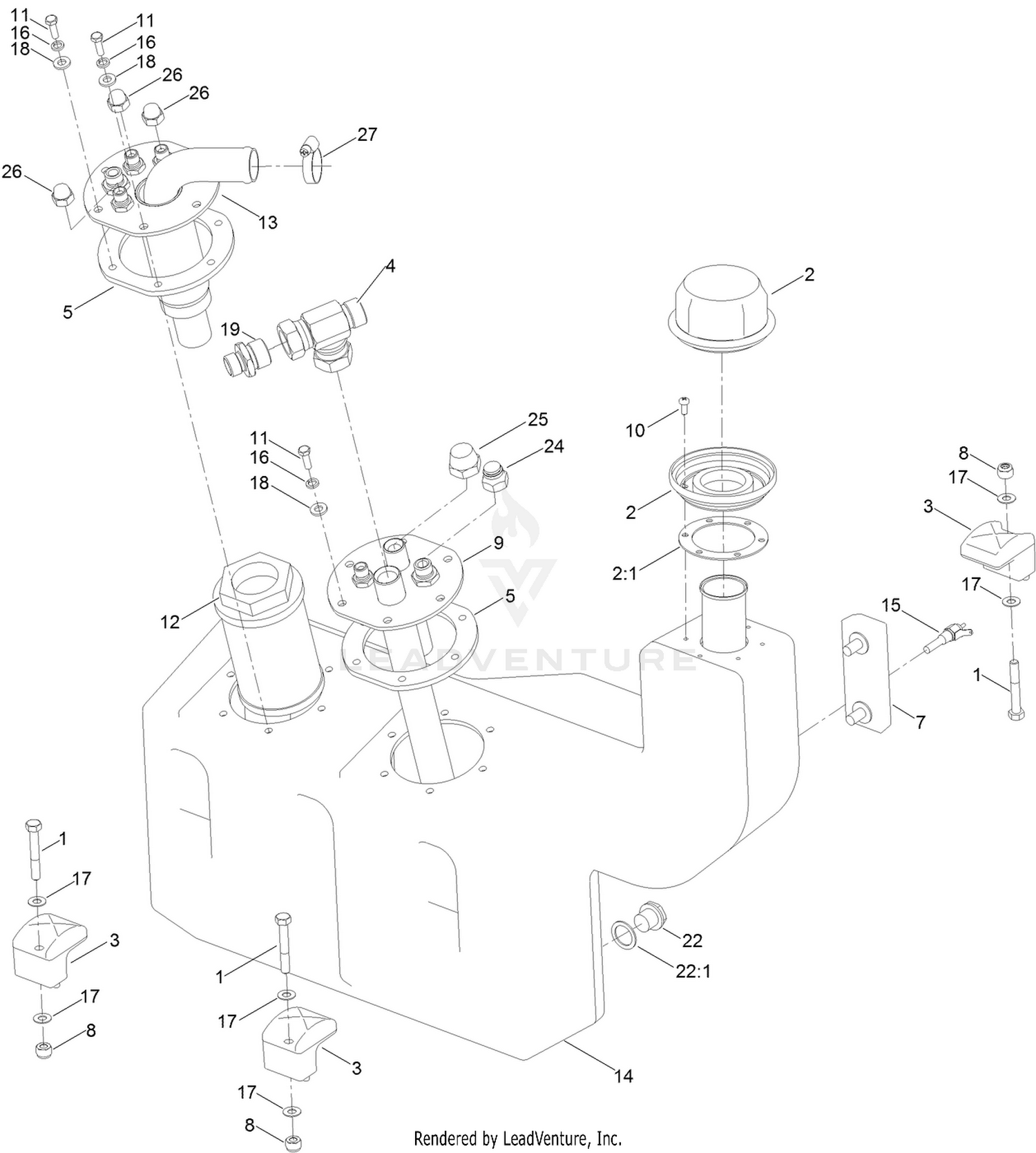 Hydraulic Oil Tank Assembly