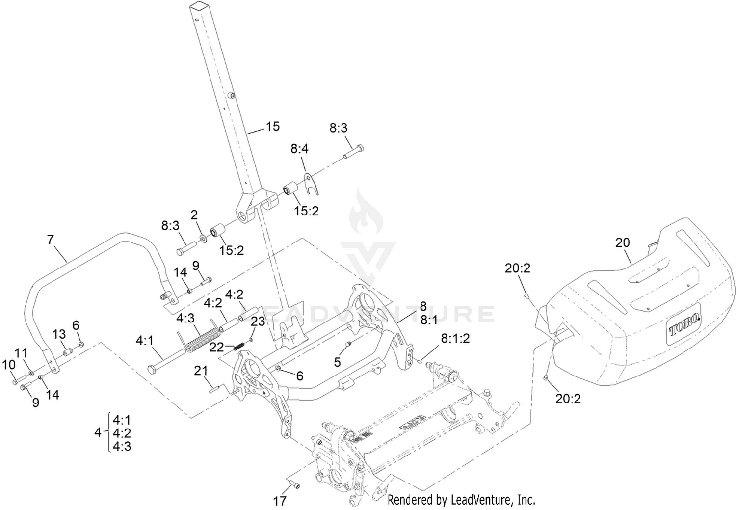 Frame and Handle Mount Assembly