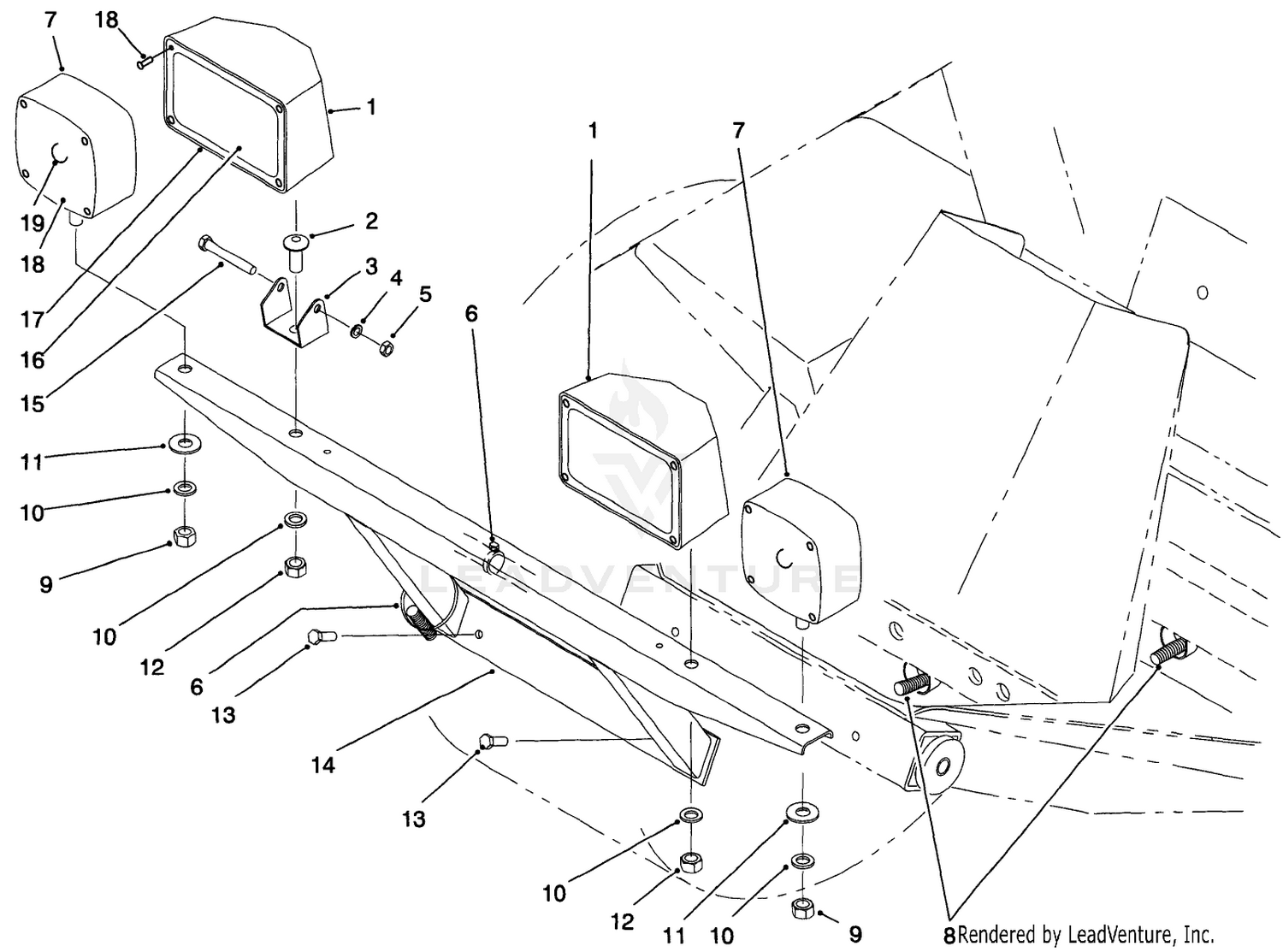 Front Light Bracket Assembly