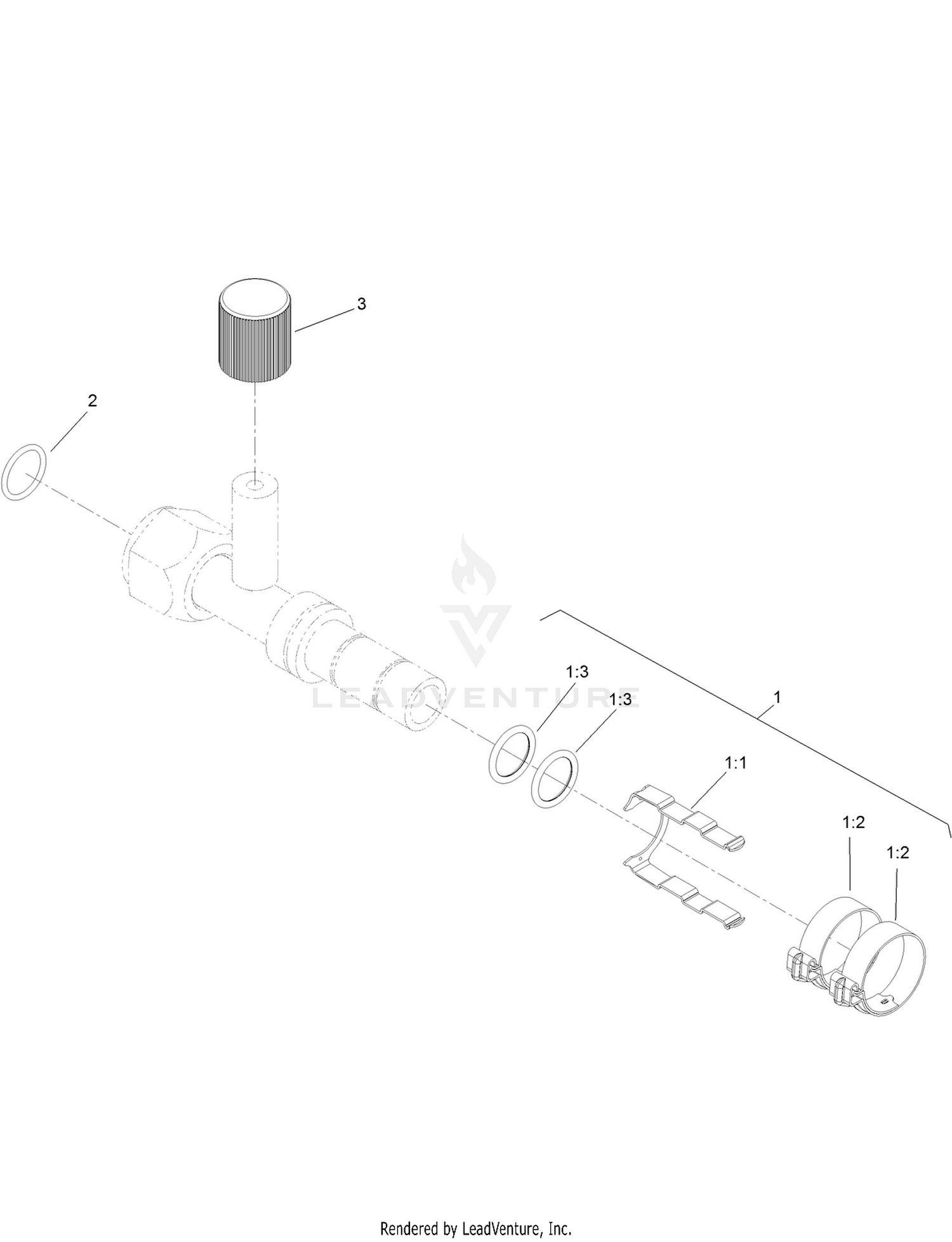 Straight Female Fitting Assembly No. 130-5755