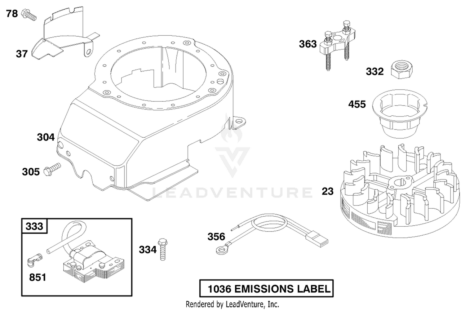 Engine Briggs  Stratton Model 12u802-1740-E1 6