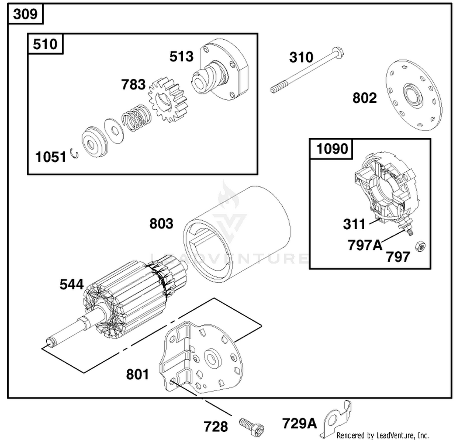 Engine Briggs  Stratton Model 28q777-0690-E1 8