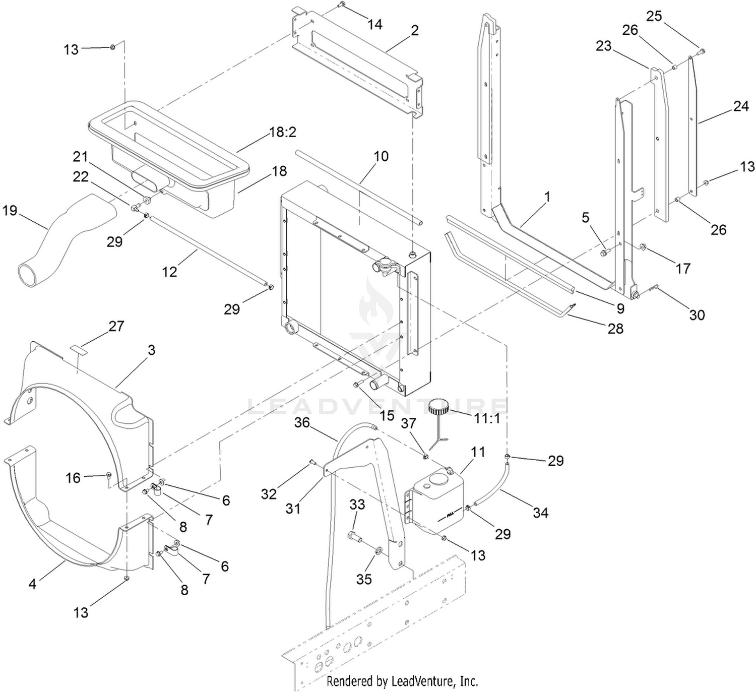 Radiator Mounting Assembly