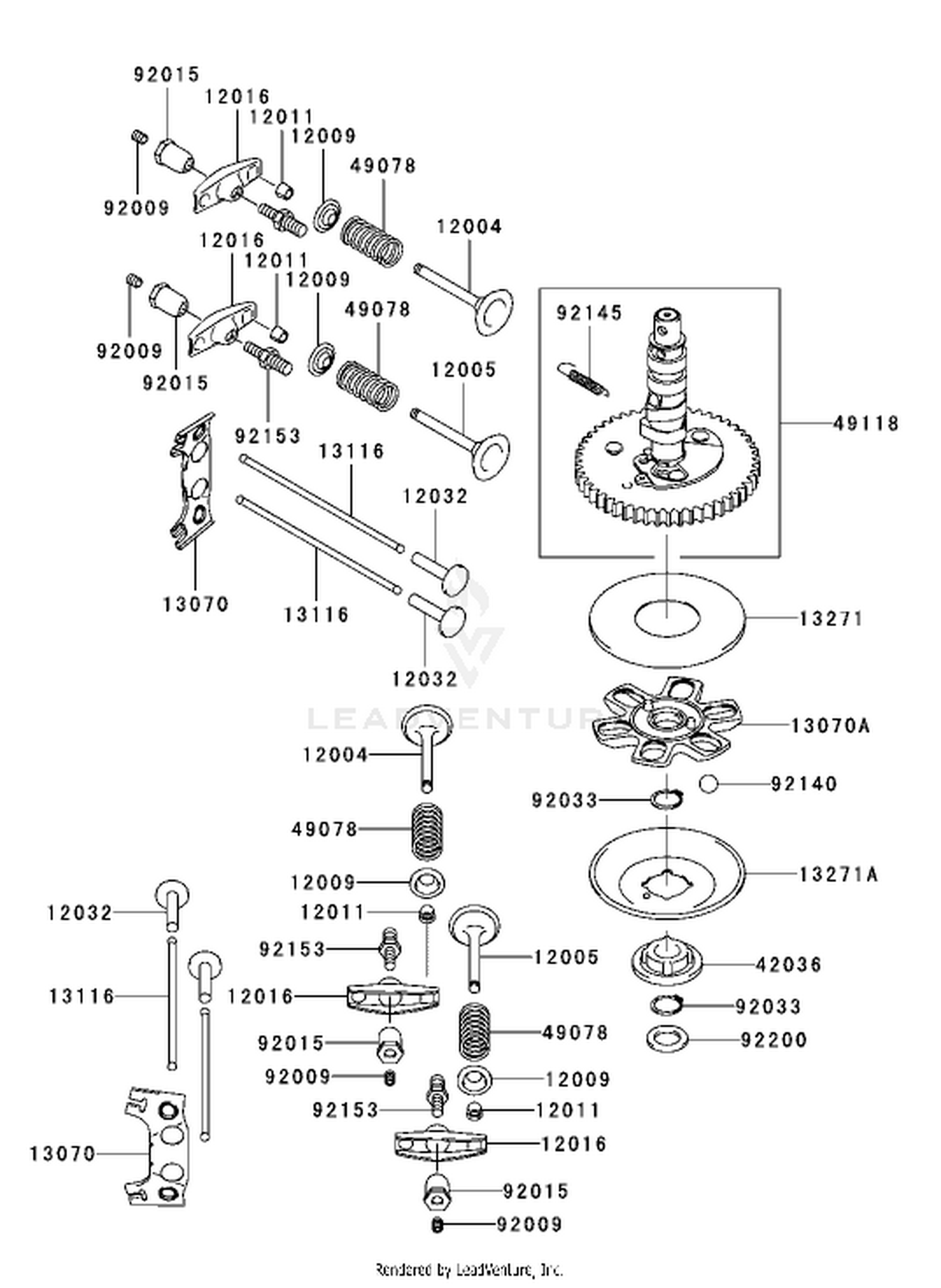 Valve/Camshaft Assembly Kawasaki FH541V-AS04