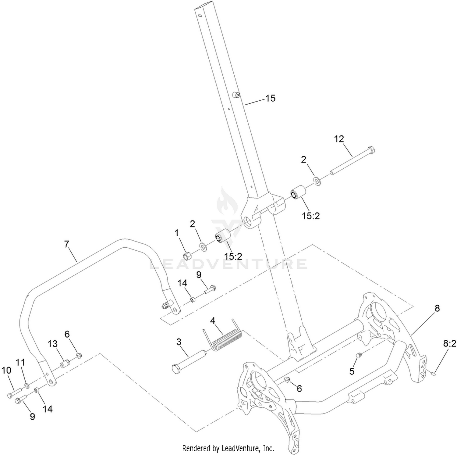 Frame and Handle Mount Assembly