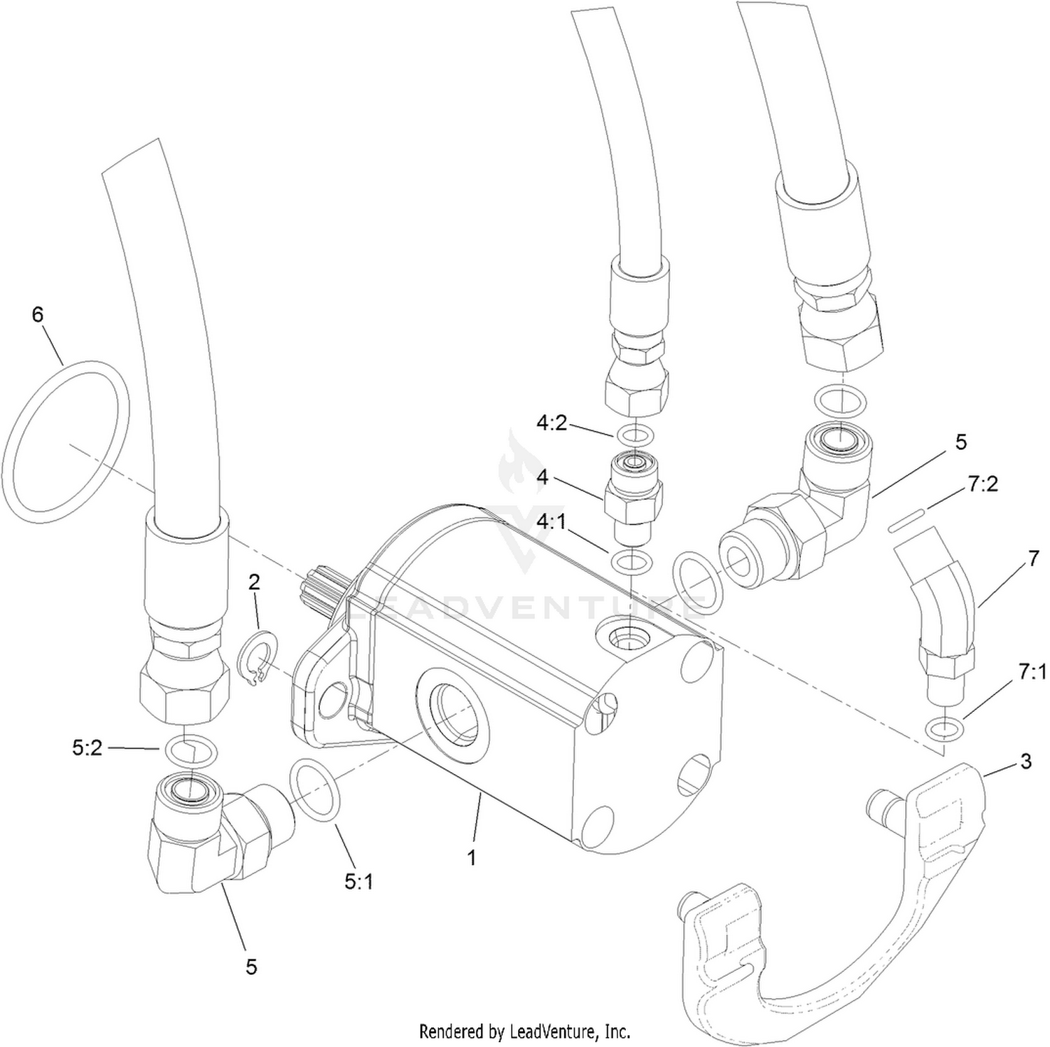 Hydraulic Mow  Reel Motor Assembly