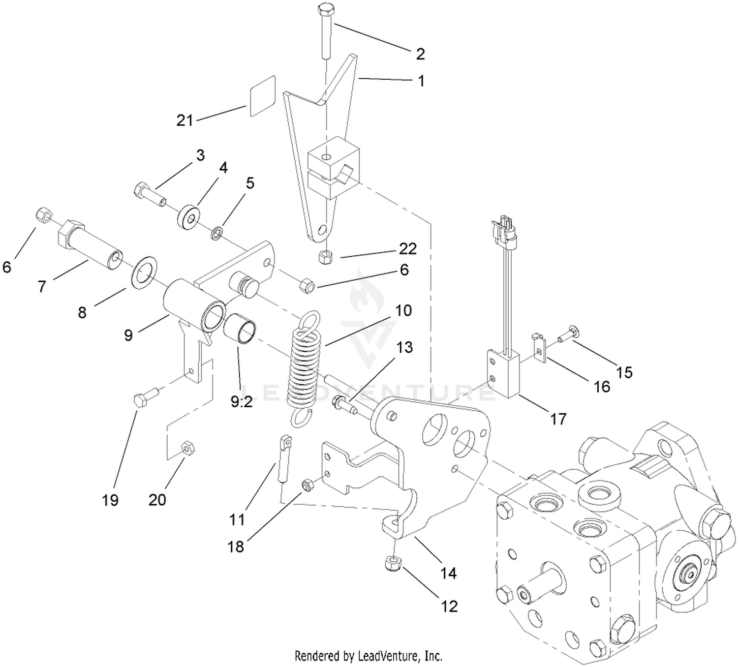 Pump Control Lever Assembly