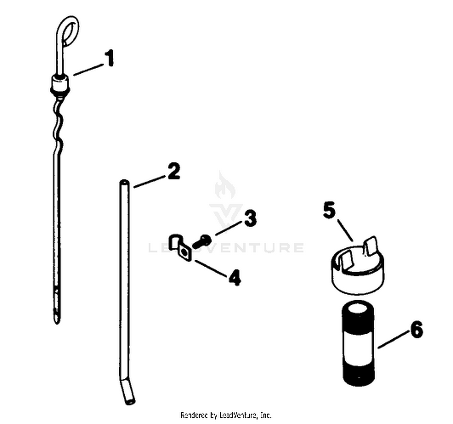 Dipstick-Engine Kohler Model No. M18qs-24657 (continued)