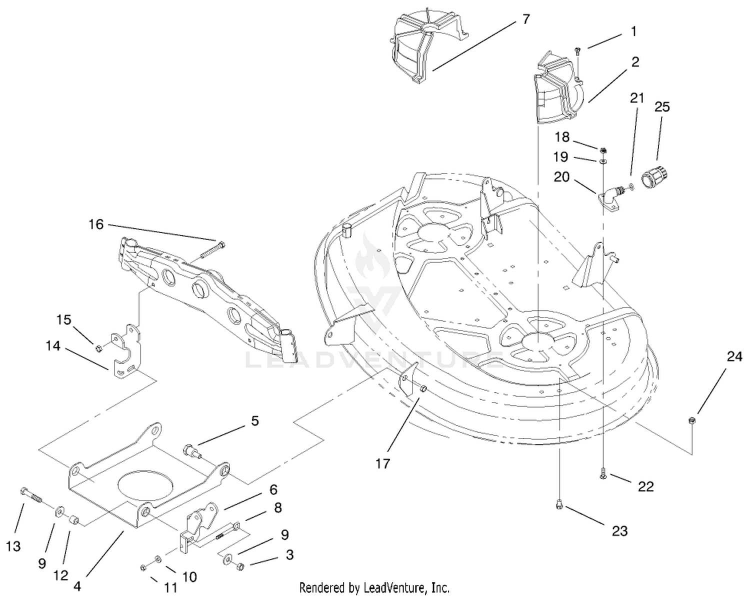 38" Deck Engagement Components