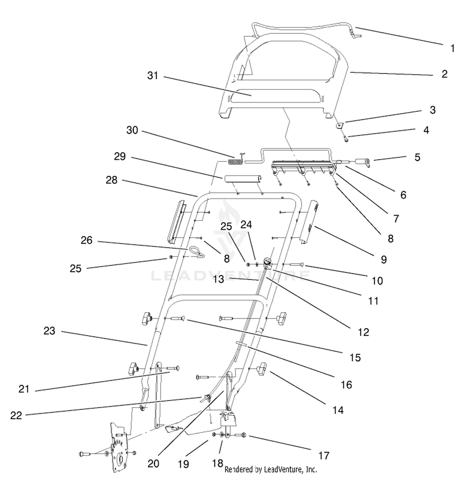 Handle And Controls Assembly