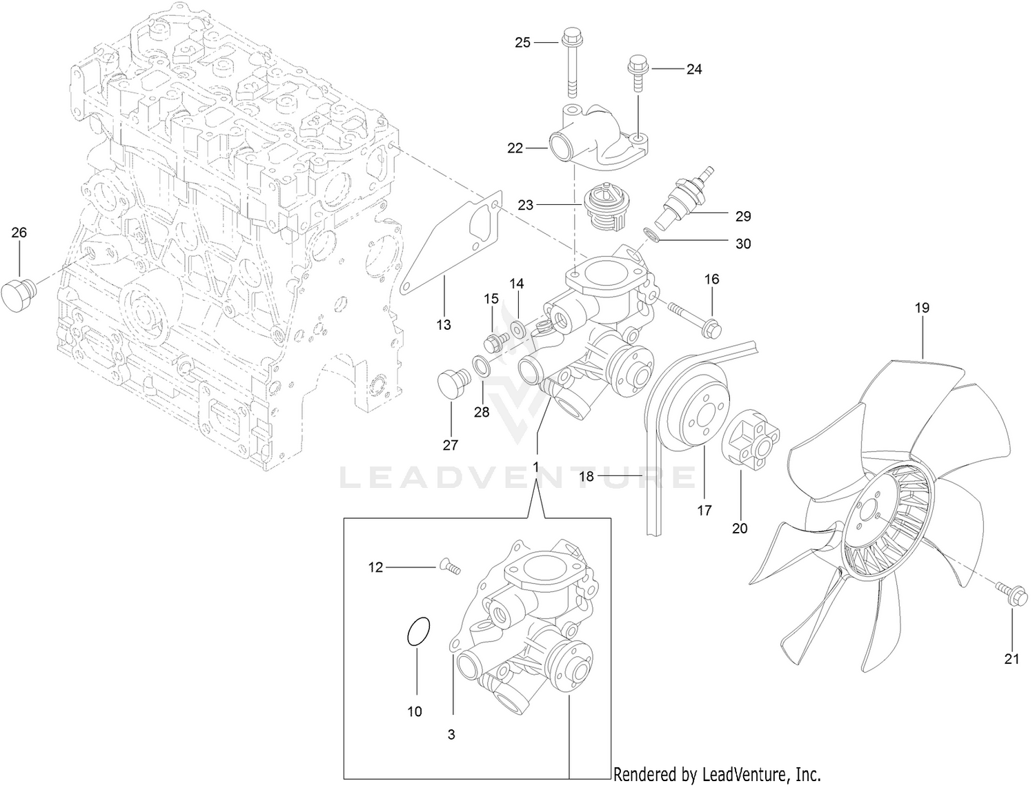 Cooling Water System Assembly