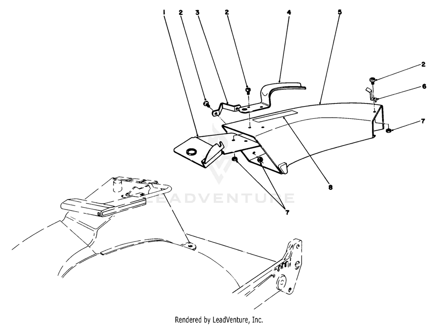 Side Discharge Chute Model No. 59108 (optional)