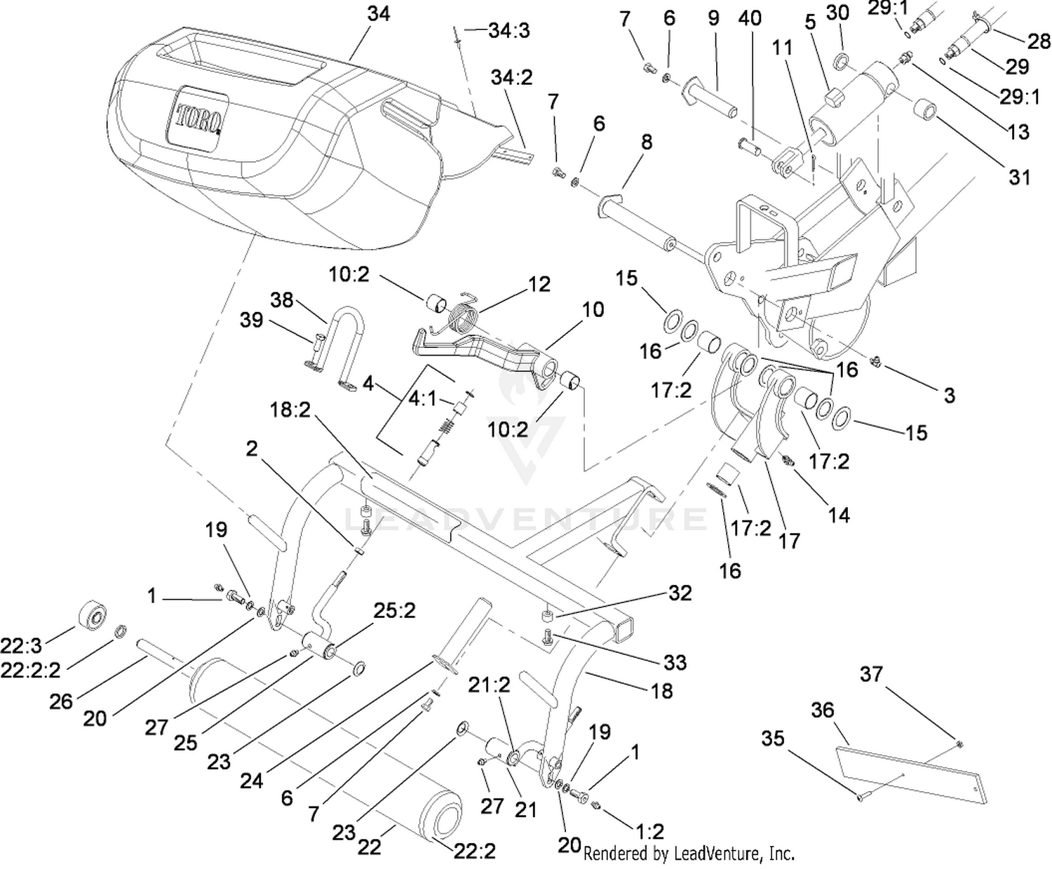 Right Hand Pull Frame Assembly