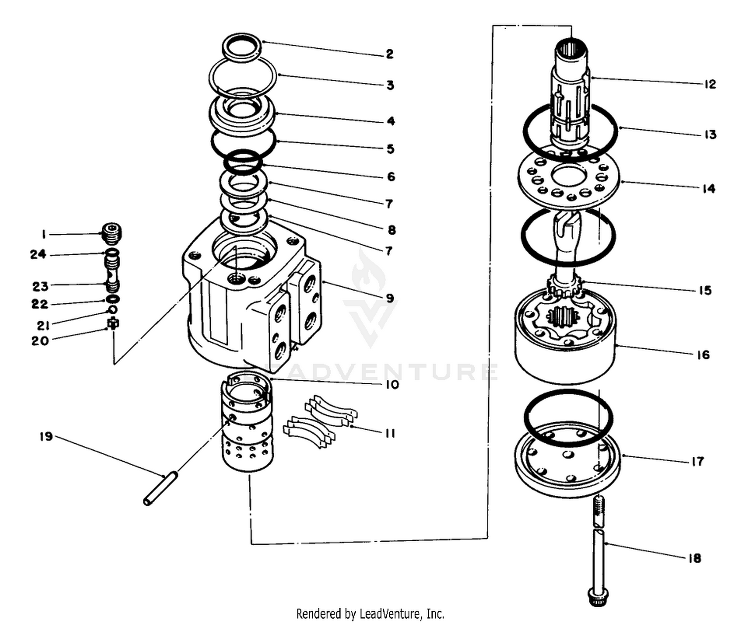 Power Steering Valve Assembly No. 58-3950