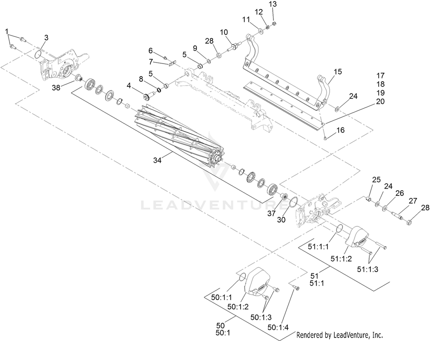 Reel and Bedbar Assembly
