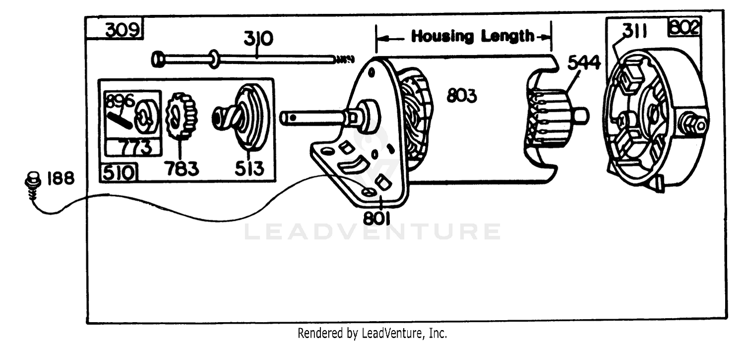 Briggs  Stratton Engine Briggs  Stratton Model No. 326437-0630-01