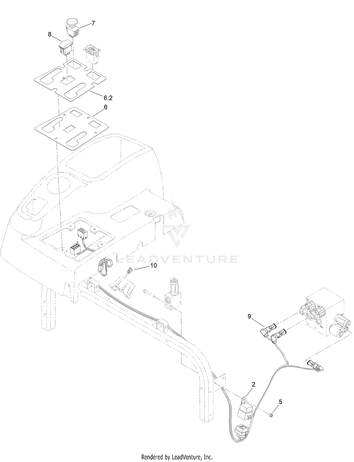 Control Panel and Wire Harness Assembly