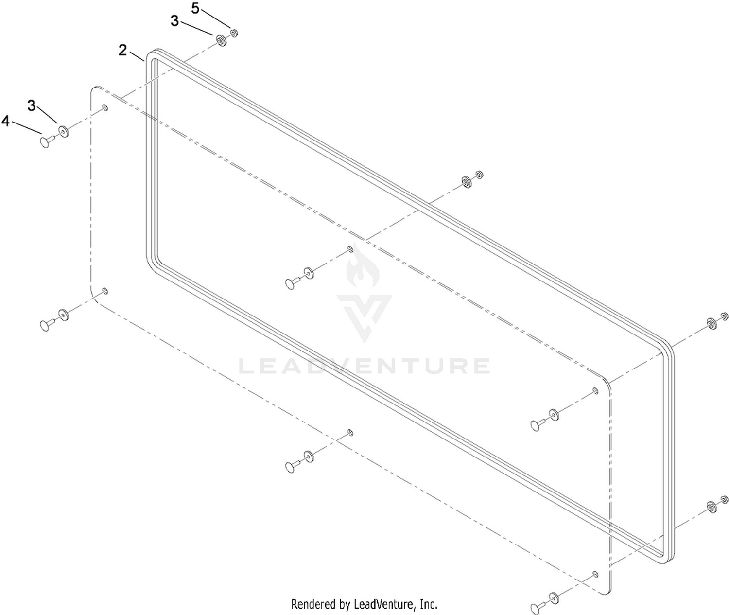 Rear Window Assembly No. 117-5019