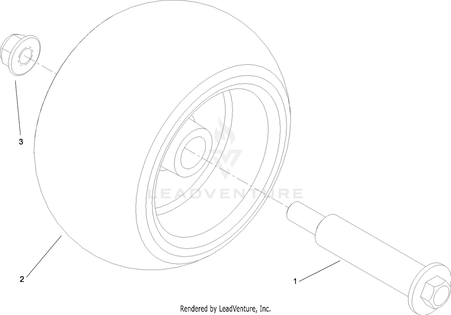Anti-Scalp Roller Assembly No. 109-6388