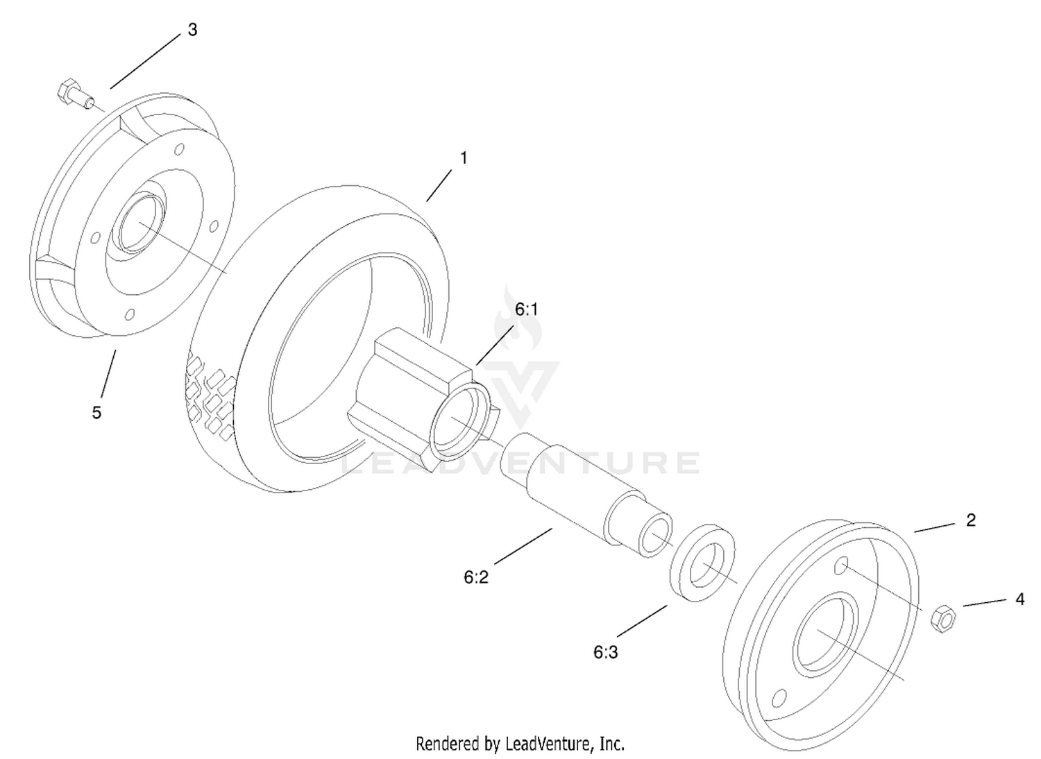 Rear Wheel and Tire Assembly No. 74-1720
