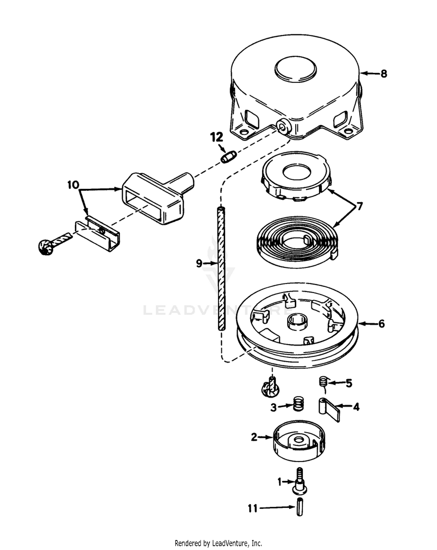 Rewind Starter No. 590420a