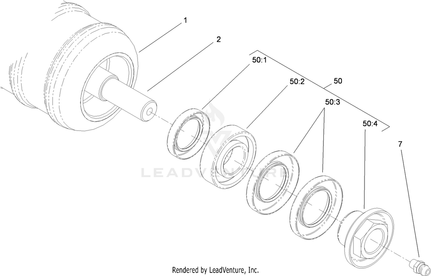 Optional Shoulder Roller Assembly No. 119-0630