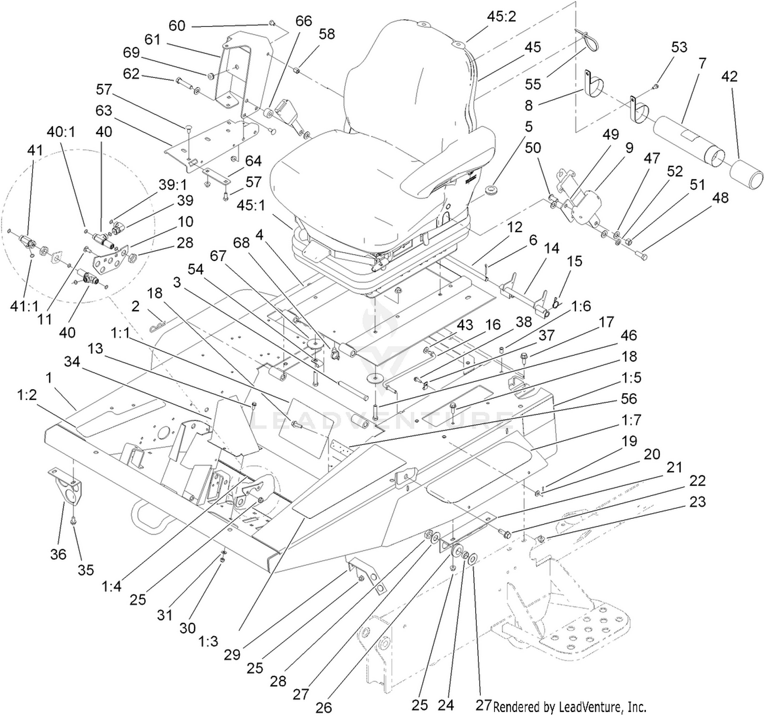 Platform and Seat Base Assembly