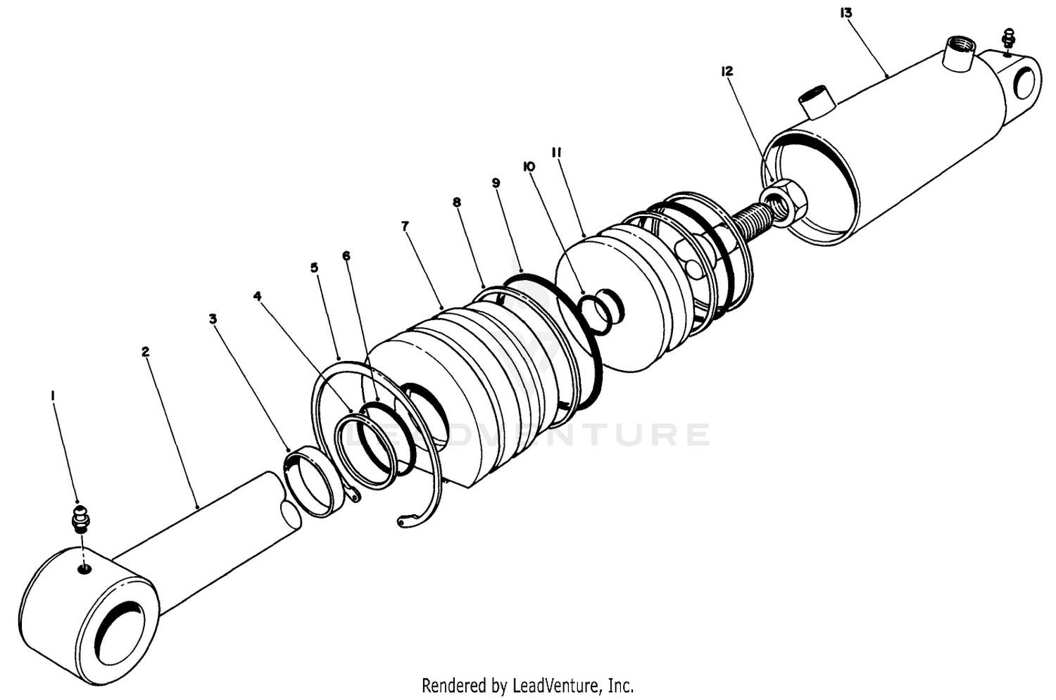Hydraulic Lift Cylinder No. 66-1250