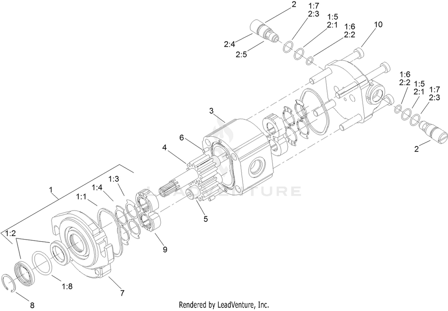 Hydraulic Motor Assembly No. 110-1717