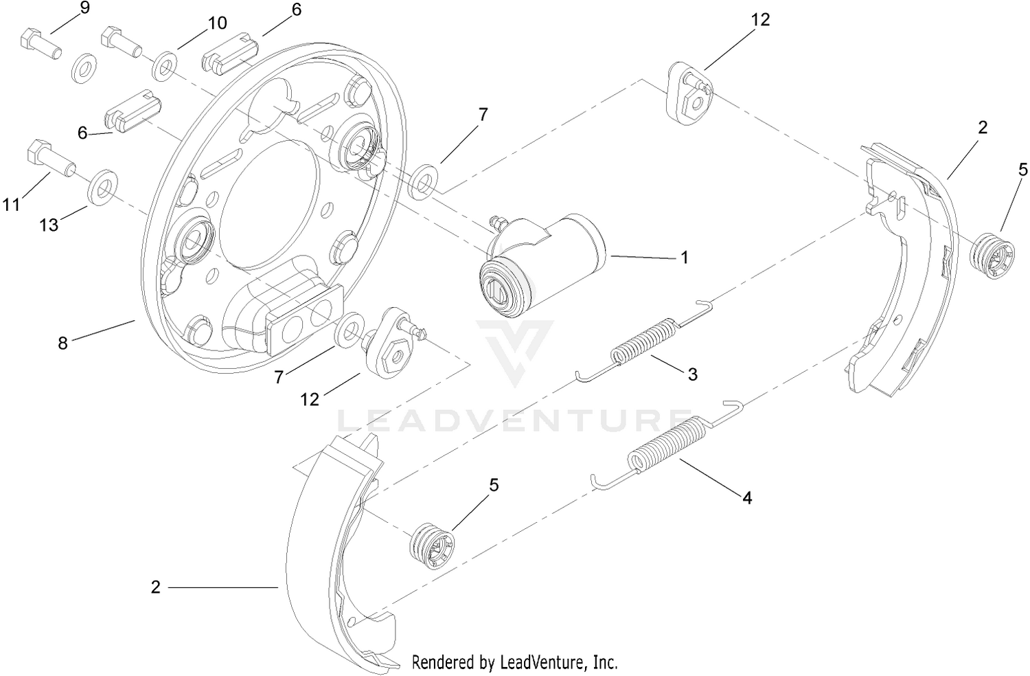Front Brake Assembly No. 100-8285