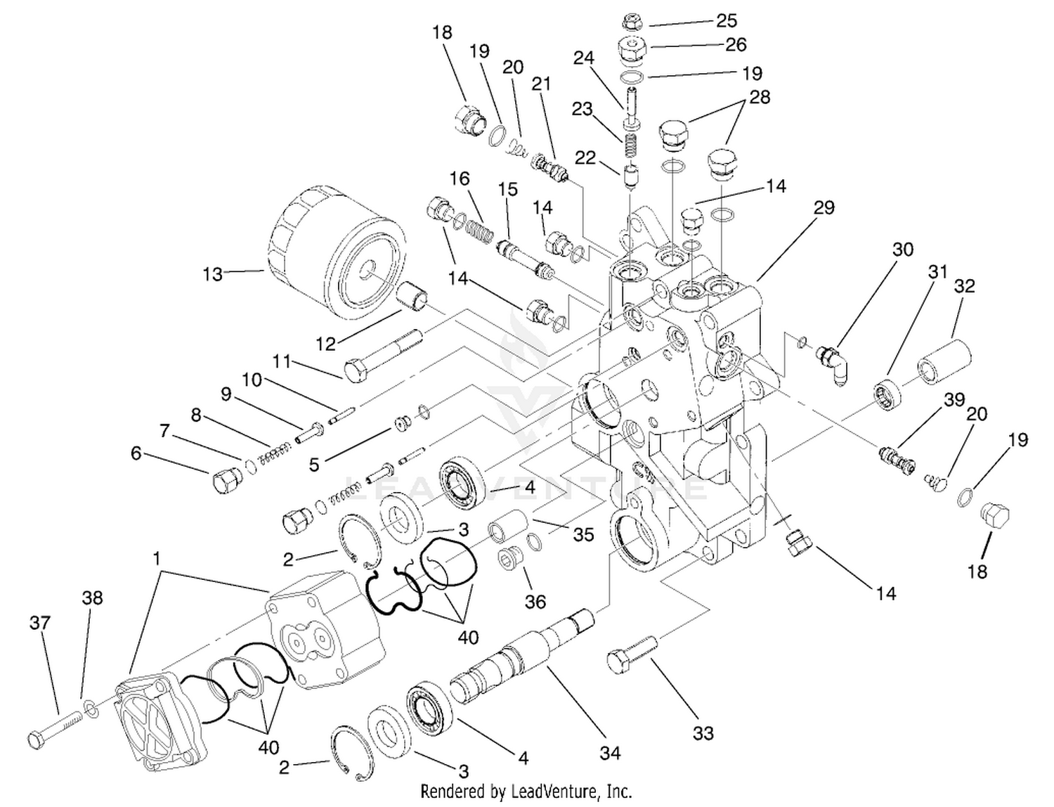 Front Axle Center Section Assembly