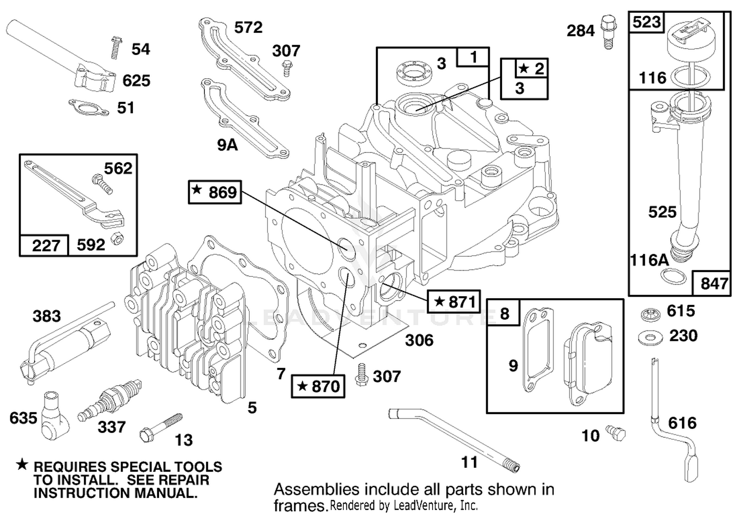 Engine Briggs  Stratton Model 12h802-1758-E1