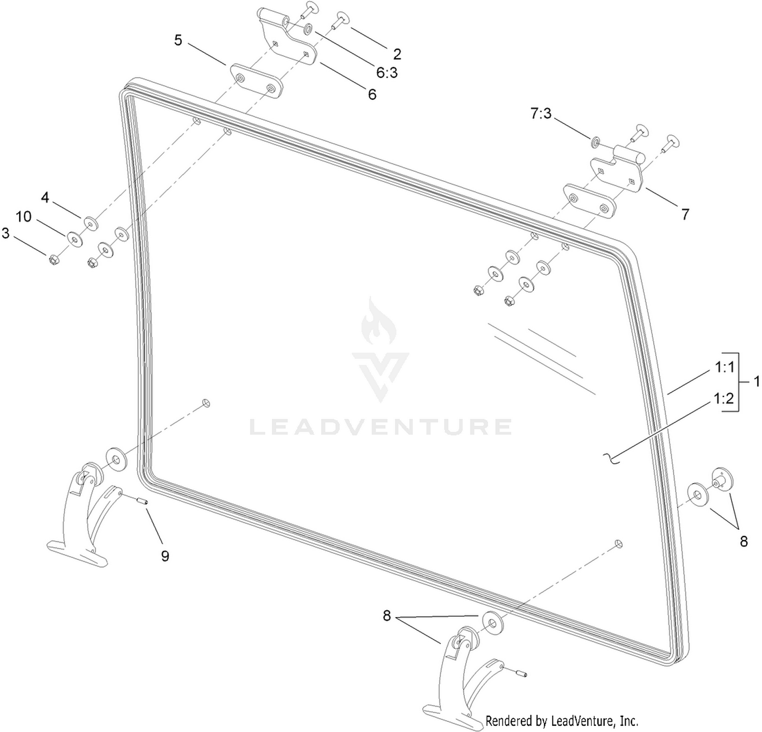 Cab Rear Window Assembly