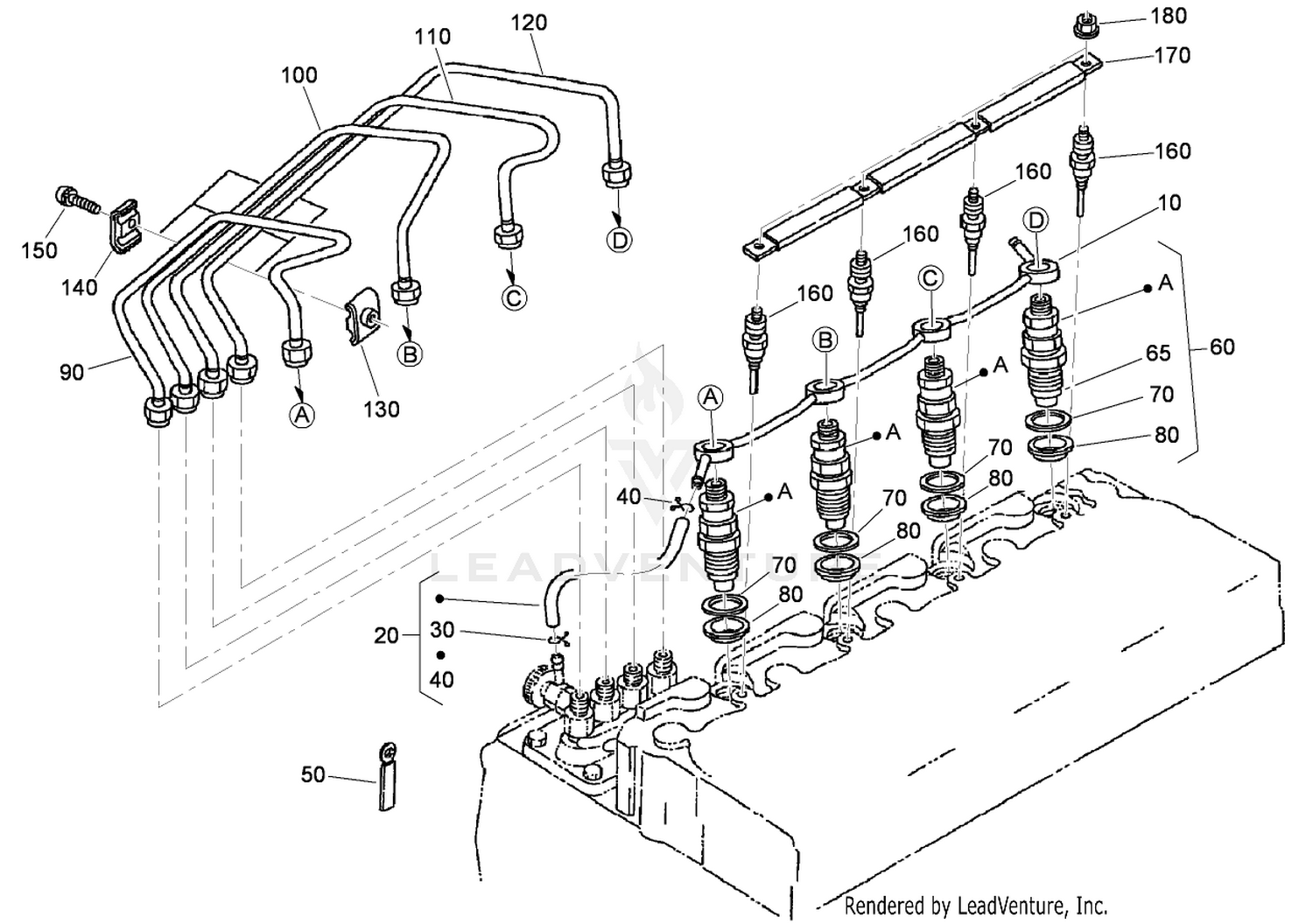 Nozzle Holder and Glow Plug Assembly