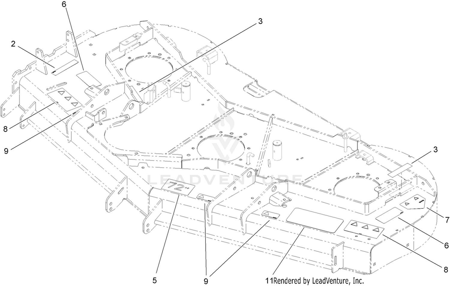 Deck Decal Assembly No. 108-9901