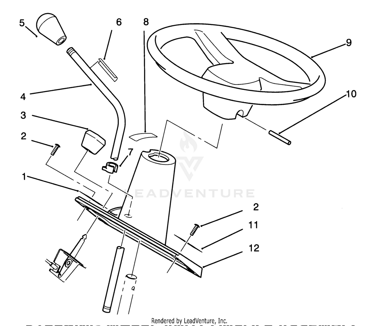 Steering Wheel And Console Assembly
