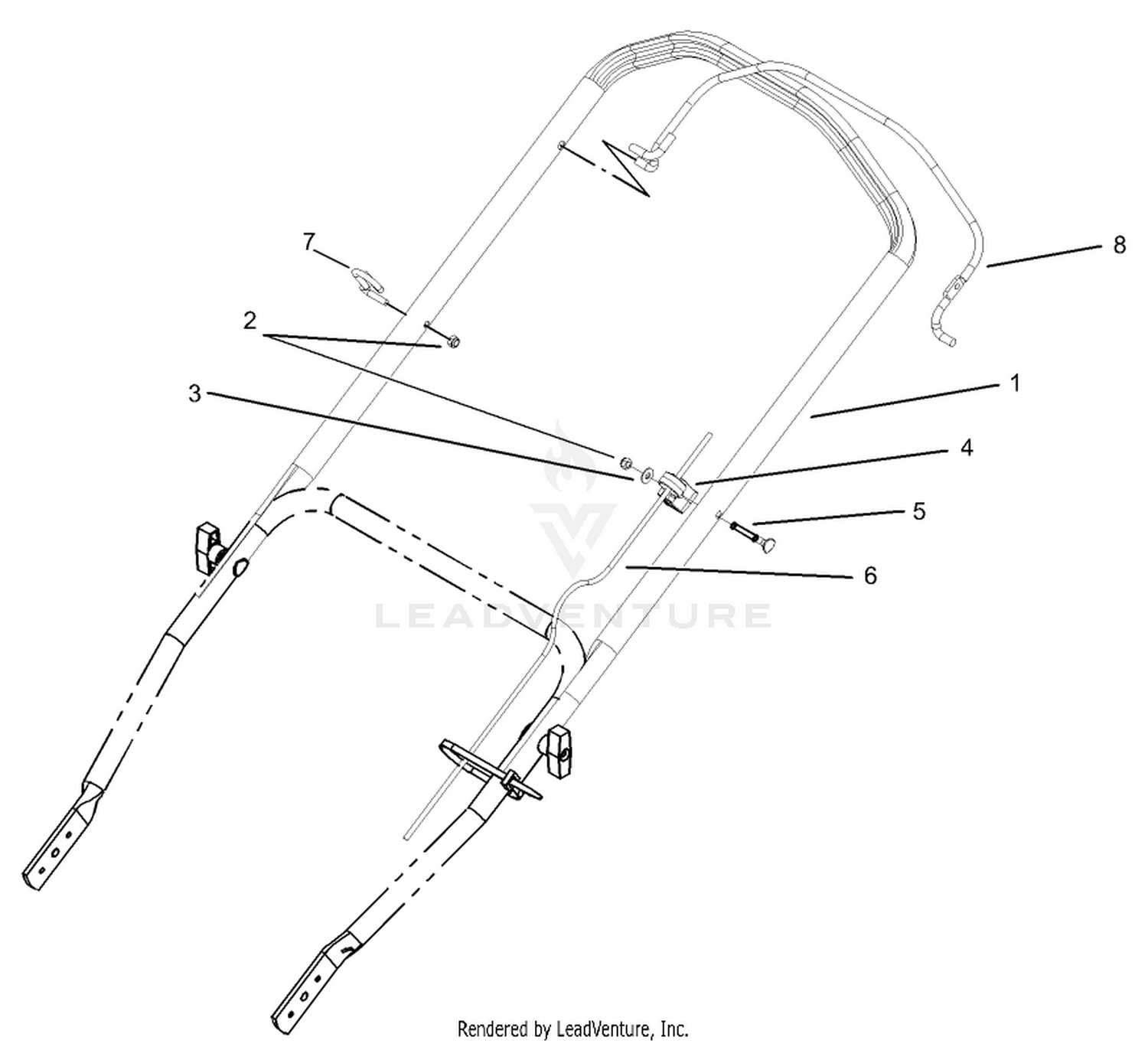 Upper Handle and Control Assembly