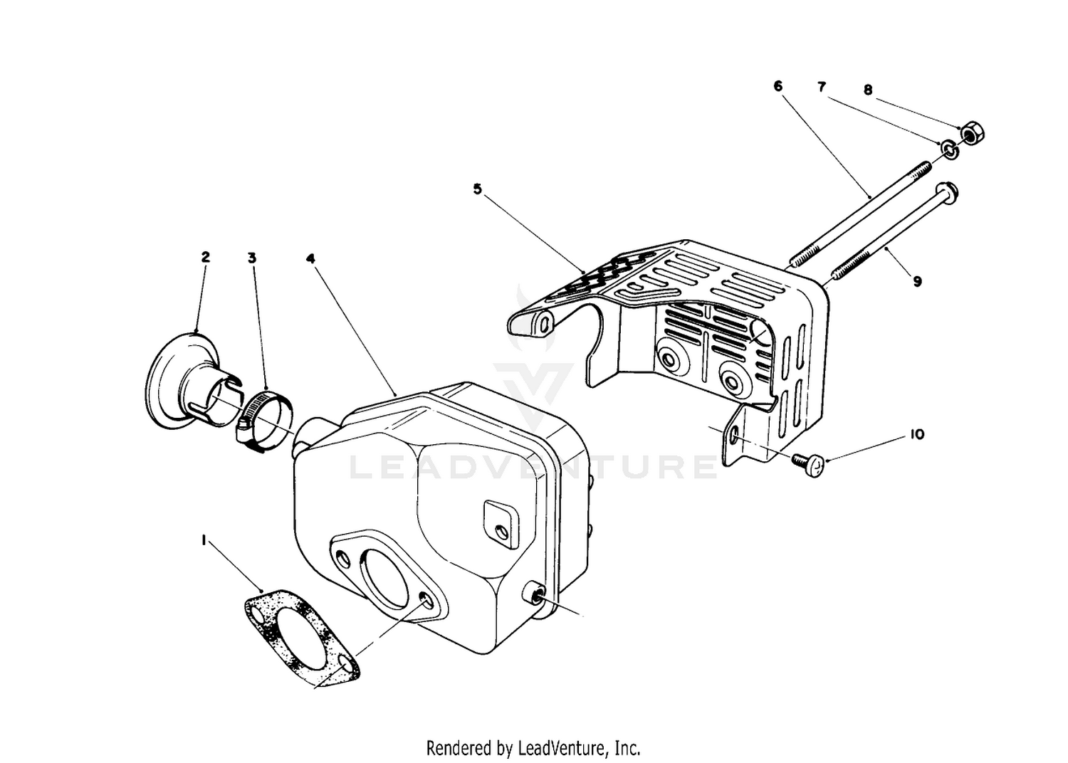Muffler Assembly (model No. 47ph7)