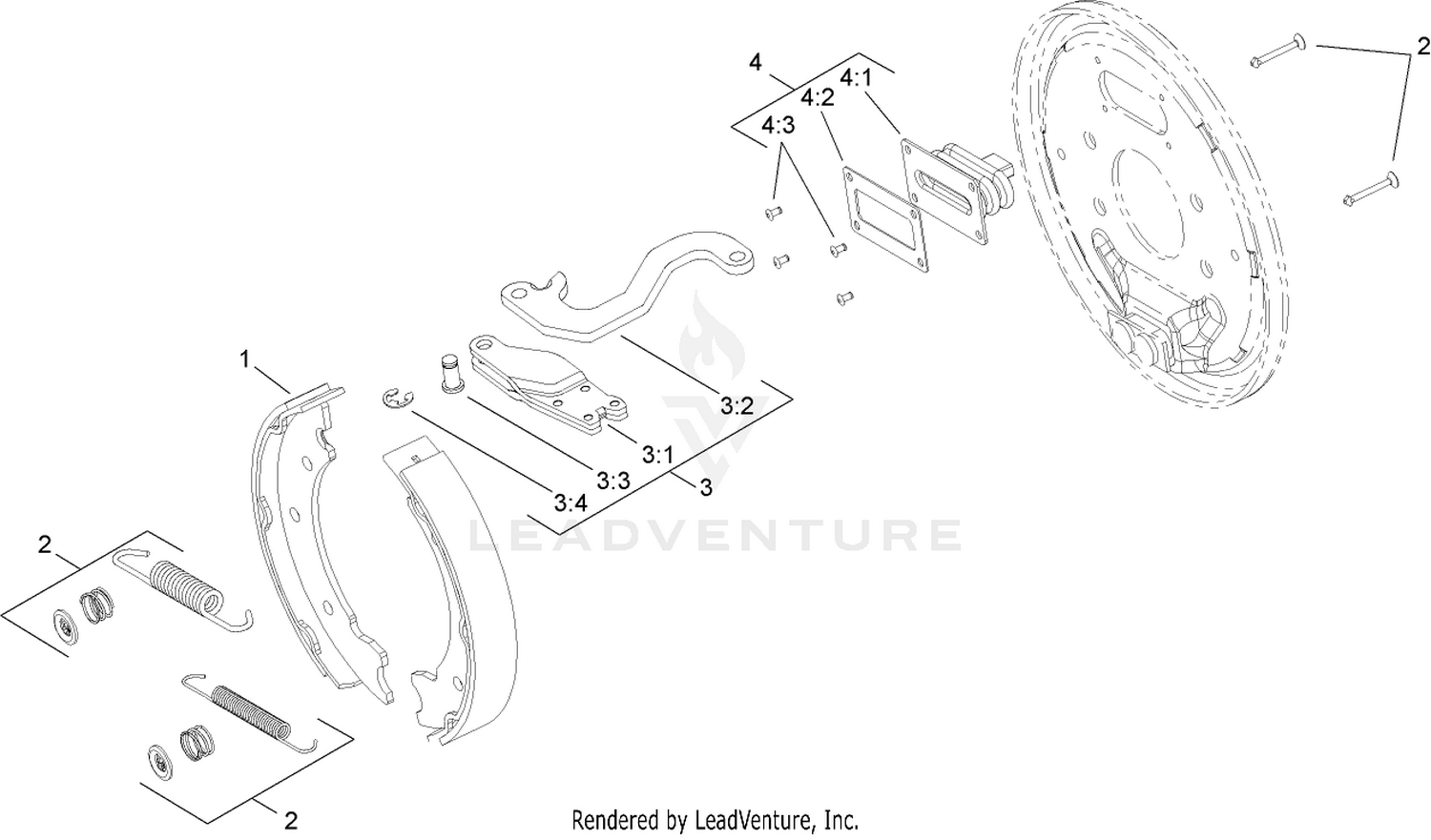 LH Brake Assembly No. 110-8872
