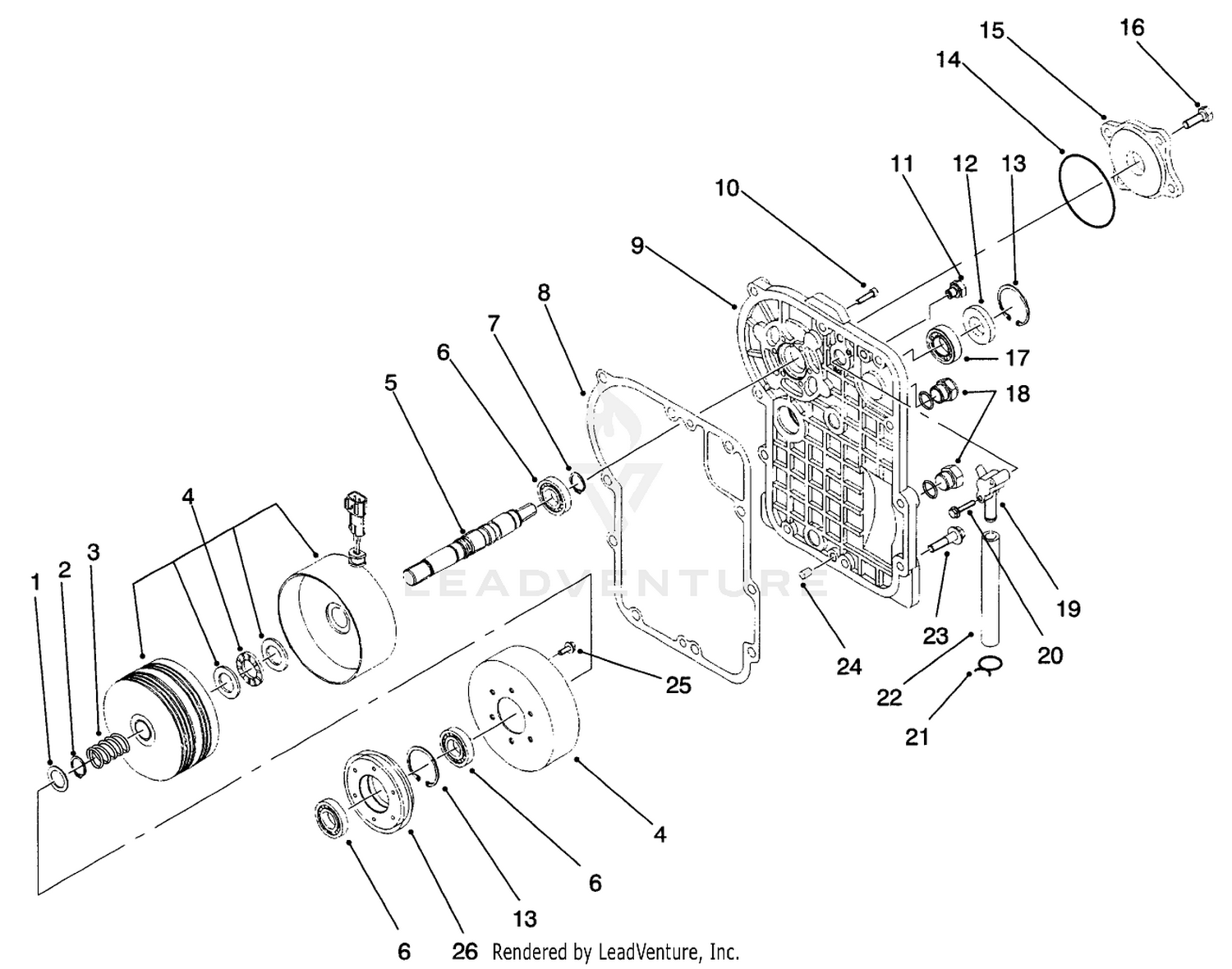Front Axle Gear Housing Assembly 2