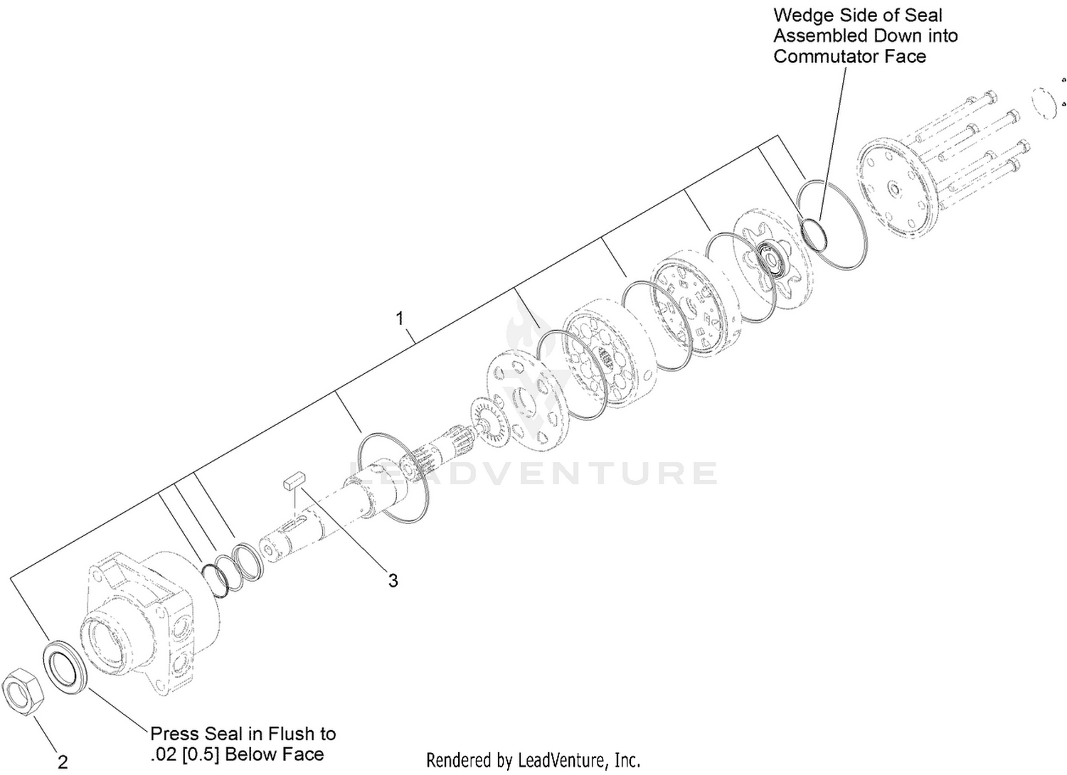 Hydraulic Motor Assembly No. 120-6719 (CW)