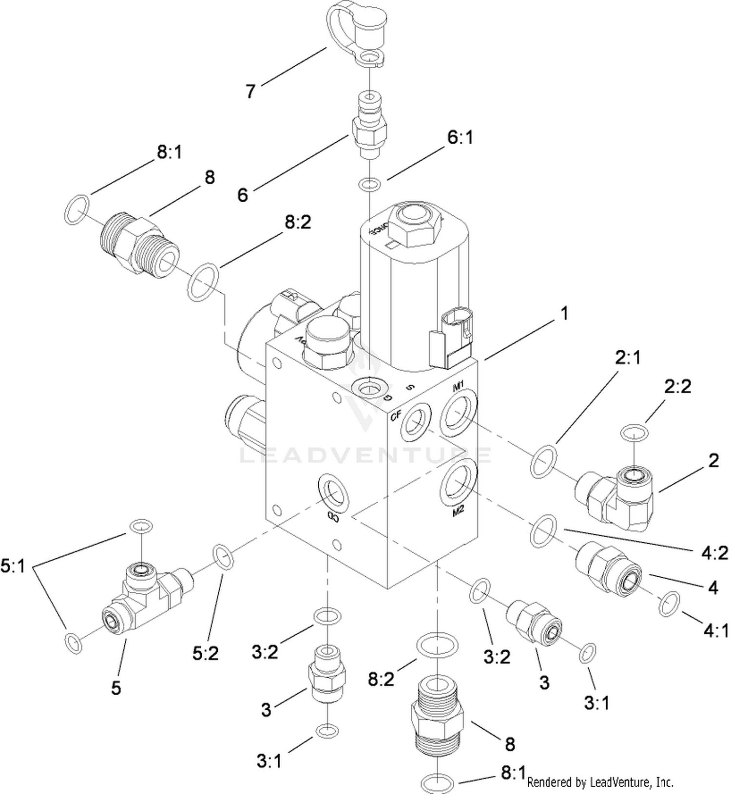 Steer/Fan Manifold Assembly