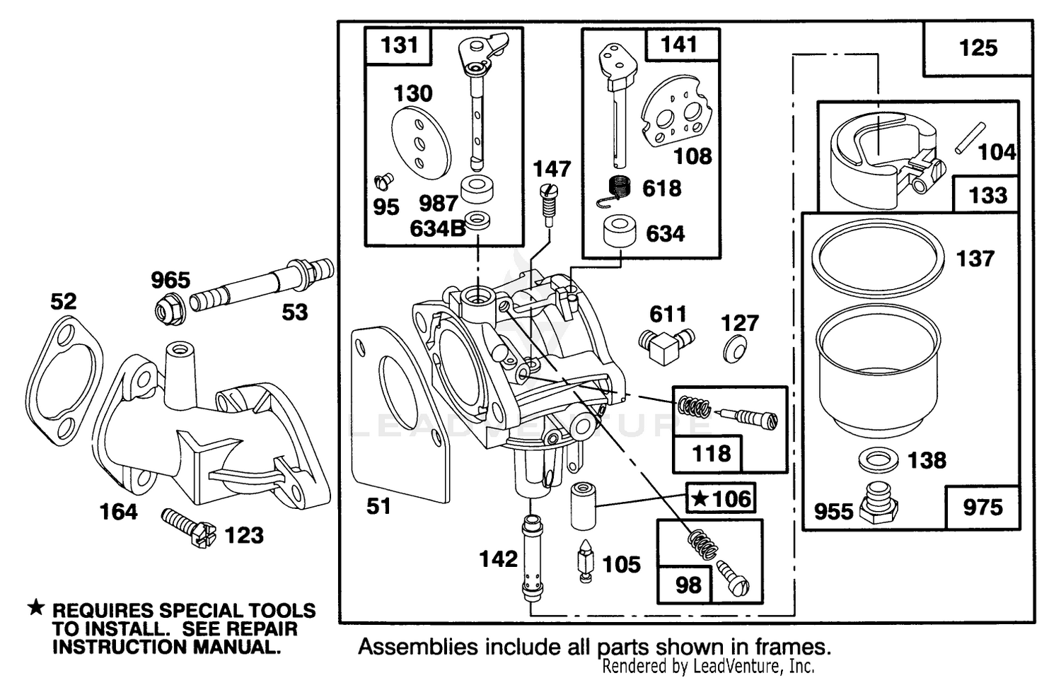 Engine Briggs  Stratton Model 286707-0453-01 3