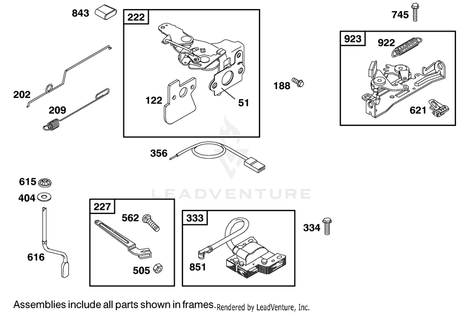 Engine Briggs  Stratton Model 122602-0150-E1 5