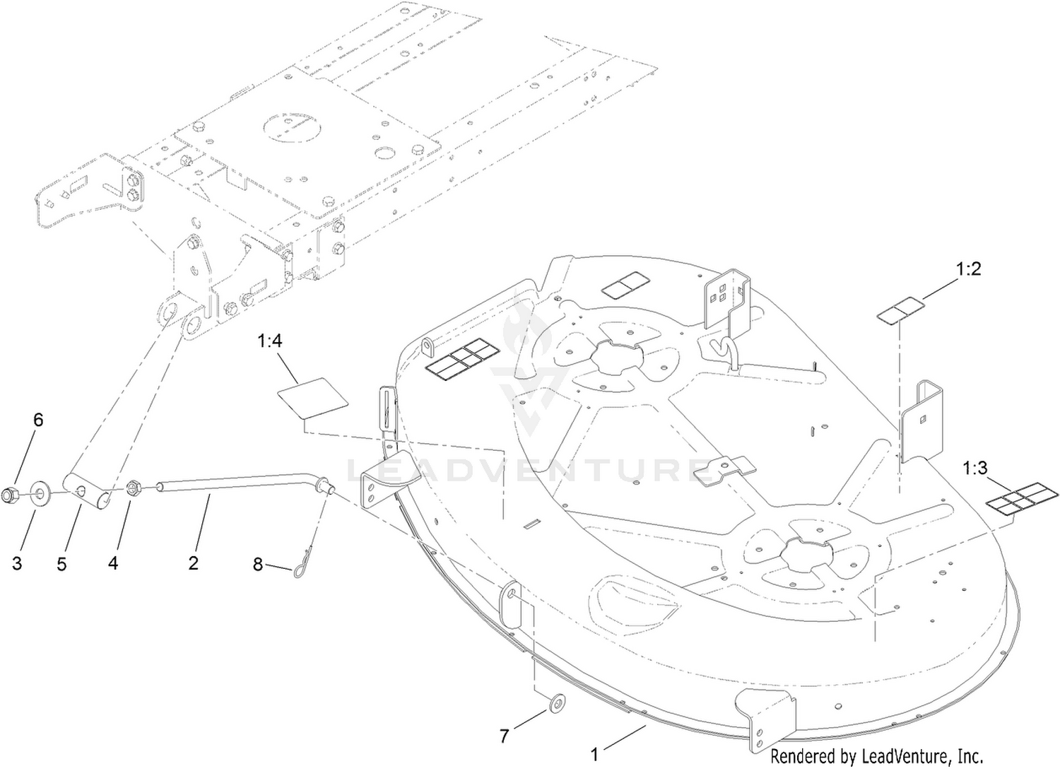 42 Inch Deck Assembly