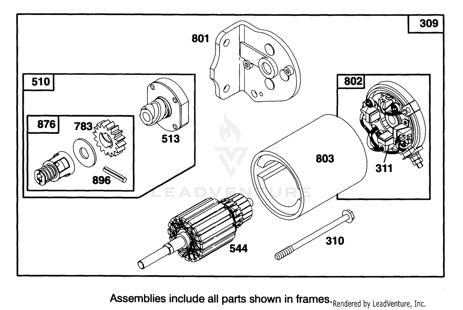 Engine Briggs  Stratton Model 28b707-0122-01 7